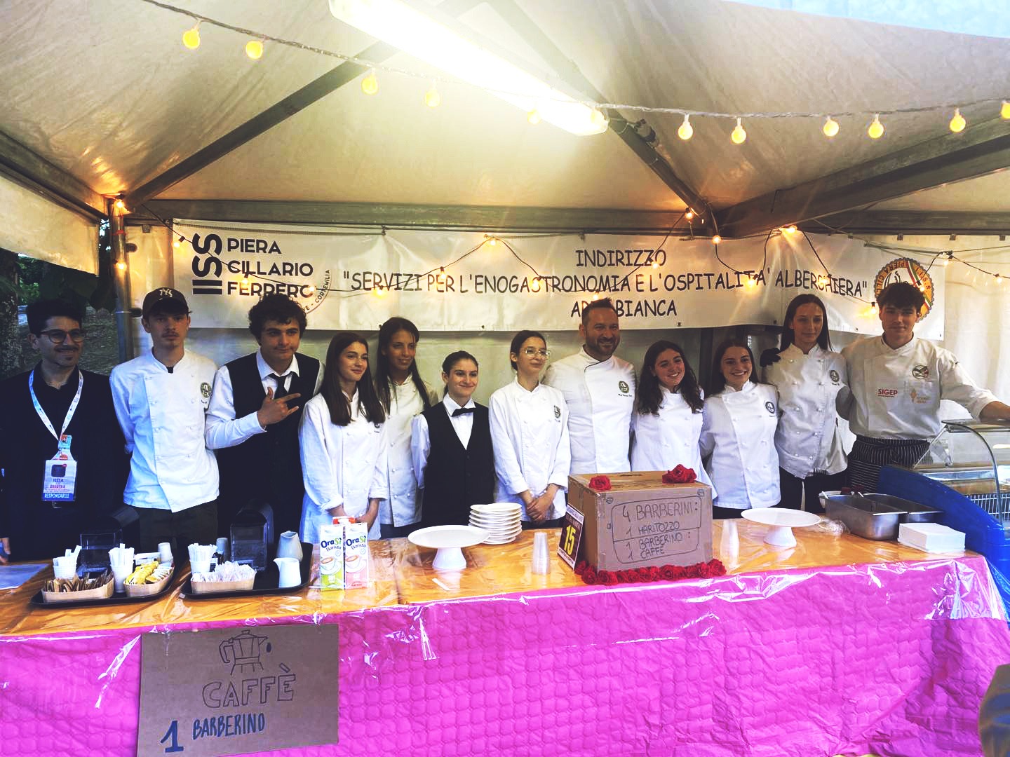 Lo stand dell'Arte Bianca alla Festa della Barbera